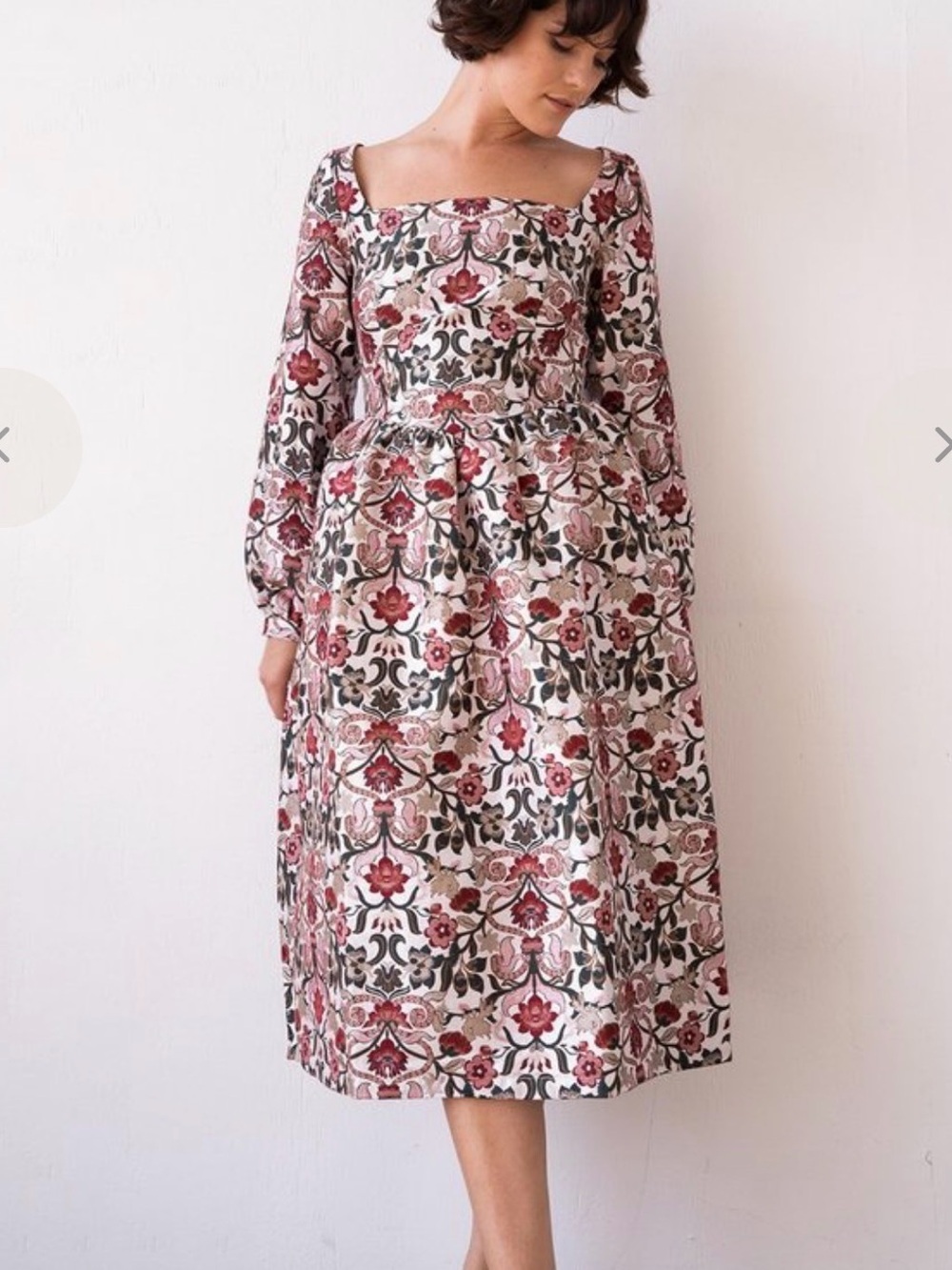 Meadows Marigold Floral Midi Dress NWT 4